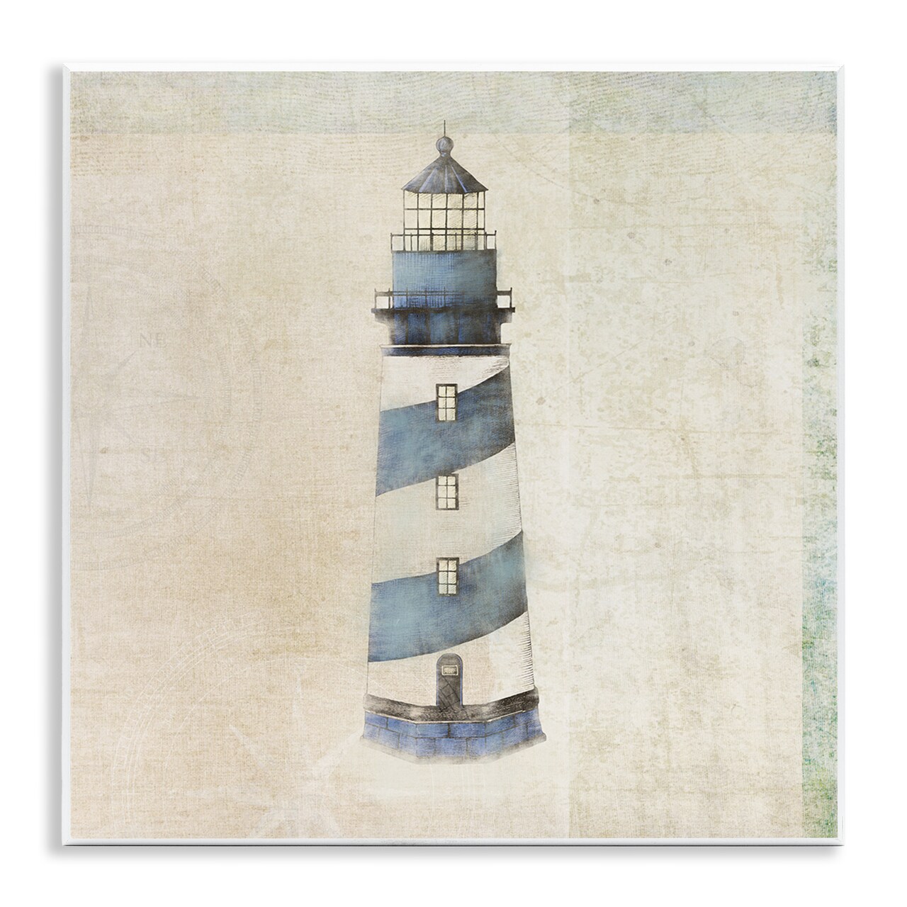 Stupell Industries Rustic Maritime Lighthouse Wall Plaque Art Design by John Rossini